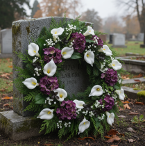 kohteita Kalla-liljat langoissa, pienet, valkoiset, 50 kpl