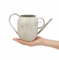 kohteita Metallinen kukkaruukku/kastelukannu, antiikkinen puutarhakoriste, 32x10.5x18cm