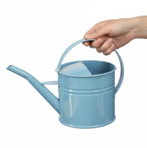 kohteita Koristeellinen kastelukannu kukkaruukku sininen metalli 28x13x17cm 1.25l puutarhaparvekekoriste