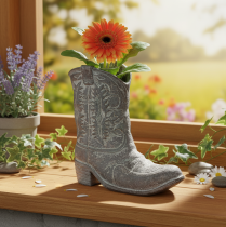 kohteita Koristeelliset cowboy-saappaat istutuskengät 24 cm