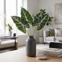 kohteita Alocasia Elephant Ear Arrow Leaf Keinotekoiset kasvit Vihreä 55cm