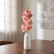 kohteita Orchid Phalaenopsis keinotekoinen 9 kukkaa vaaleanpunainen vanilja 96cm