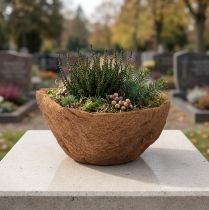 kohteita Kukkakulho pyöreä, luonnonkuitukulho, kookoskasvikulho noin 30cm