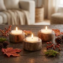 kohteita PURE Nature Lights Tealights Rapsivaha Ø38mm 40 kpl