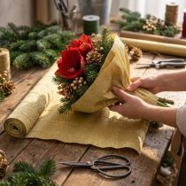 kohteita Florist Crepe Paper Gold 50x250cm
