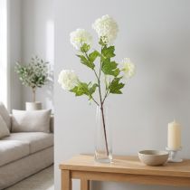 kohteita Lumipallo Keinotekoinen Viburnum Branch Valkoiset kukat L90cm