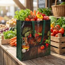 kohteita Ostoskassi kahvoilla Vihannekset muovia 38 × 10 × 39cm