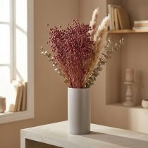 kohteita Kuiva ruoho Kuivattu pellava Vanha Pinkki H50-55cm 80g