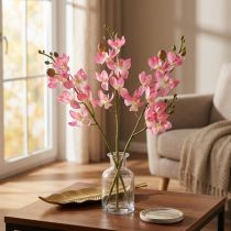 kohteita Pieni orkidea Phalaenopsis tekokukka vaaleanpunainen 30cm