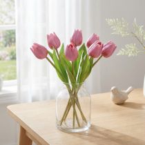 kohteita Kukkakoristeet Tulppaanit Tekokukat Violetti 20cm 6 Kpl