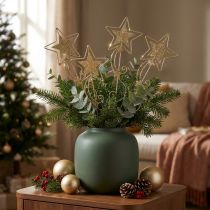 kohteita Deco plug star kultaa kimalteleva H54cm 4kpl