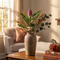kohteita Keinotekoinen Artisokka vaaleanpunainen keinotekoisia kasveja Deco syksy H68cm