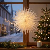kohteita Lumihiutalepaperikoriste Tähti Valkoinen Joulu Ø50cm