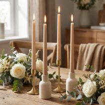 kohteita Kapenevat kynttilät Wenzel kynttilät beige 250/23mm 12 kpl