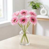 kohteita Keinotekoiset Gerberat Puutarhakukat, Vaaleanpunainen, 47 cm, 6 Kappaletta