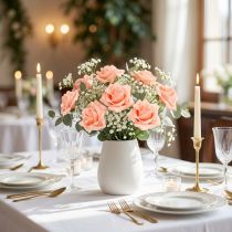 kohteita Foam Rose Ø 6cm lohenpunainen 27 kpl