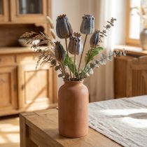 kohteita Keinotekoiset unikonsiemenpalot keltaiset, ruskeat H70cm