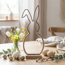 kohteita Pääsiäispupu pöytäkoristelu Pääsiäislanka boho koristepupu 32cm