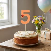 kohteita Numerotulpat syntymäpäivä 5 kukkatulpat puu 27,5cm 16 kpl