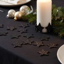 kohteita Mini glitter star musta 2,5 cm 96 kpl