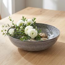kohteita Tyylikäs mattaharmaa kulho 37 cm - kuvioitu pinta, monipuolinen koristeluun - 3 kpl