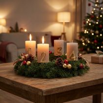 kohteita Adventtikynttilätapit, numerot 1-4, 4 kpl sarja, 4 cm, 4 kpl