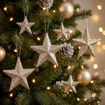 kohteita Glitter star samppanja 9,5/5cm 18 kpl