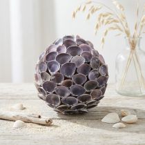 kohteita Kuoripallo Merikoristelu kuorilla Deco pallo violetti Ø12cm