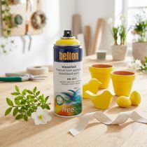 kohteita Belton vapaa vesilakka keltainen korkeakiilto spray rapsinkeltainen 400ml