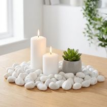 kohteita River Pebbles Natural White 3-5cm 1kg