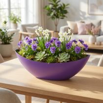 kohteita Kasvivene koristeellinen kulho, violetti 38,5 cm × 12,5 cm × 13 cm