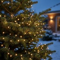 kohteita LED riisi valoketju 350 vihreä, lämmin valkoinen ulkokäyttöön 7,5m