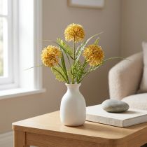 kohteita Tekokukat Keltainen Allium Koristekoristeet Sipuli 34cm 3 Kpl nippuna
