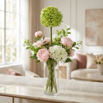 kohteita Koristeellinen sipuli Allium, silkkikukka, keinotekoinen pallipurjevihreä Ø20cm P72cm