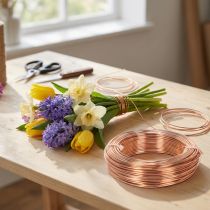 kohteita Alumiinilankarulla askarteluun ja kukkakauppoihin, 60m, 500g