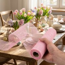 kohteita Pöytälista juuttijuuttinauha pöytänauha vaaleanpunainen 30cm 5m