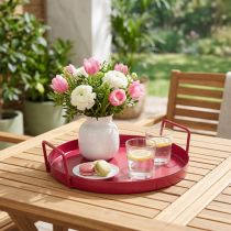 kohteita Monipuolinen tarjotin, käytännöllinen säilytys ruokasaliin ja terassille, 22 cm