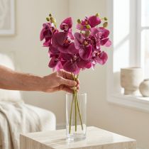 kohteita Keinotekoiset orkideat violetit tekokukat kuin oikeat 56cm 3 kpl