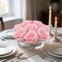 kohteita Eternal Roses Medium Ø4-4,5cm Pinkki 8 kpl