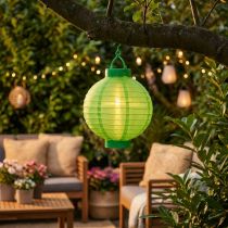 kohteita Lampion LED aurinkopaneelilla 20cm vihreä