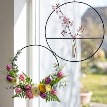 kohteita Koristeellinen metallisormus koristesormus Scandi sormus musta Ø25,5cm 6 kpl