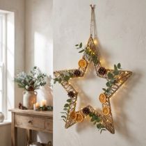 kohteita Boho tyyli, koristesormus joulu, koristesormustähti L40cm