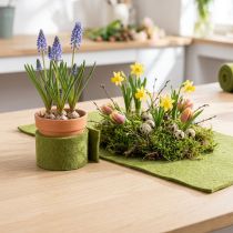 kohteita Huopanauhanvihreä villanauha sammaleenvihreä L7/15cm L1m/1m 2 kpl setti