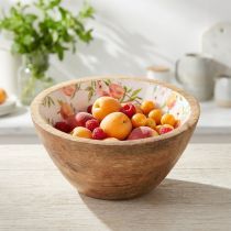 kohteita Mangopuusta koristekulho, persikkapuusta kulho Ø12,5cm