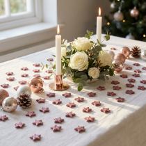 kohteita Mini hajakoristelu tähdet koristelu kiille pinkki 1,5cm 144 kpl