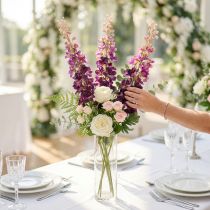 kohteita Koristeellinen delphinium tekokukkana tyylikkäisiin kukka-asenteihin, 79 cm, 3 kpl