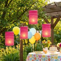 kohteita Lampion Train Lantern Pink Ø10cm K13cm 8kpl