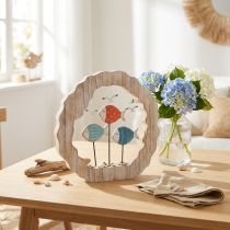 kohteita Pöytäkoristelu kalapuuta paikkaan sininen, punainen merikoristeet Ø28cm