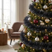 kohteita Tinsel garland joulukuusi mustana 270cm 2kpl