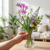 kohteita Keinotekoiset puutarhakukat freesia violetti 58cm
